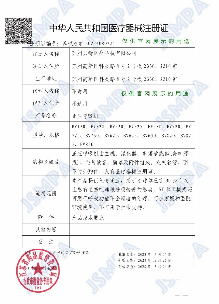 NMPA 20-260 certificate